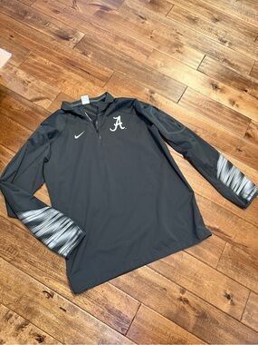 Nike Alabama Gray Athletic Quarter-Zip Pullover